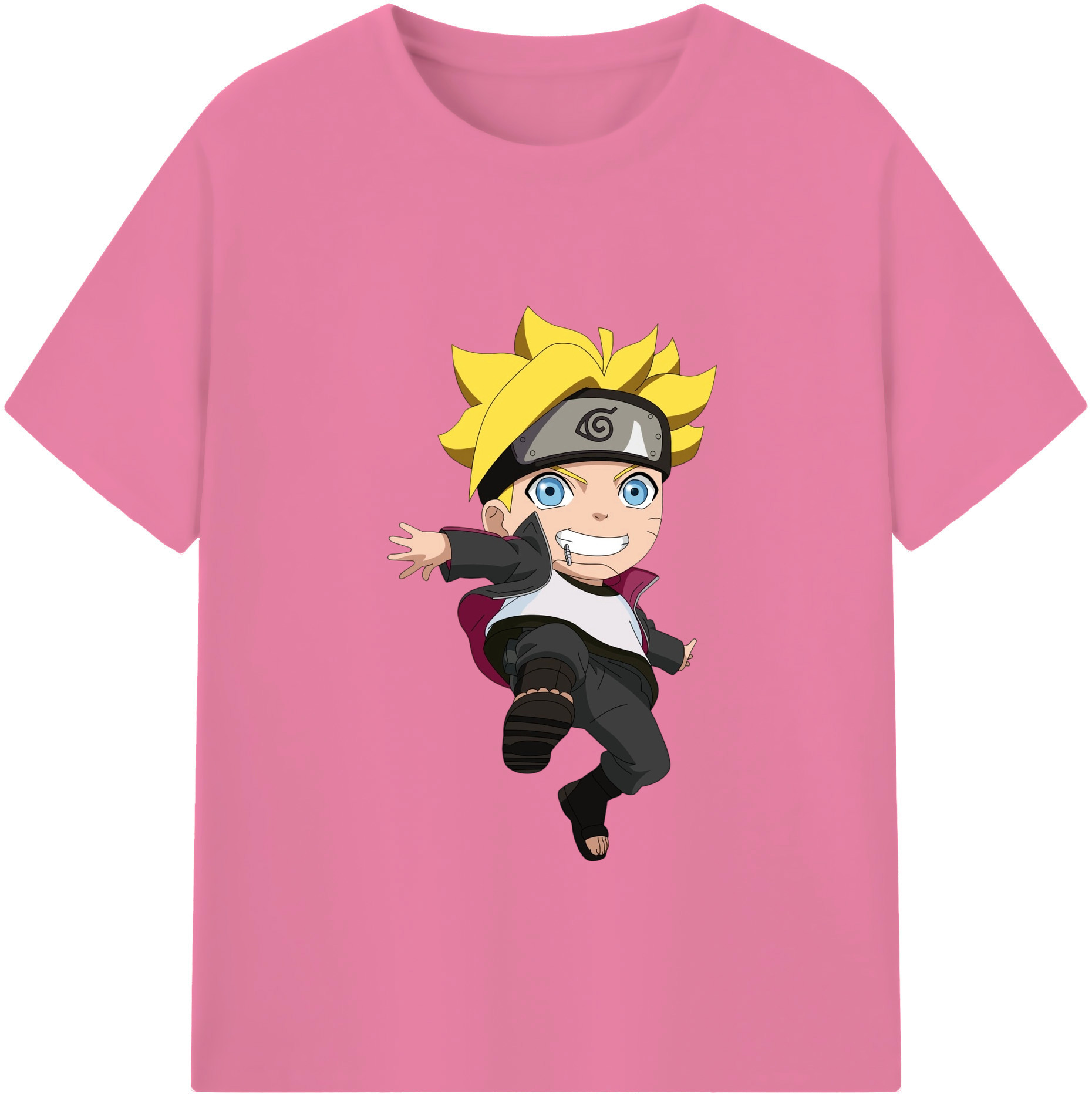 （画像用） NARUTO -ナルト- うずまき ボルト Uzumaki Boruto 綿100％半袖Tシャツ（フロントプリント）